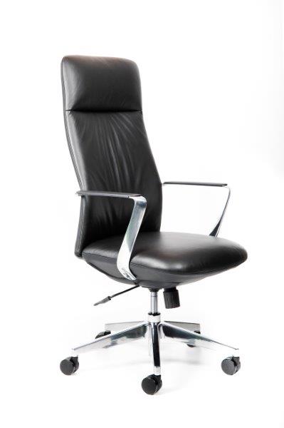 DIRECTOR BLACK LEATHER CHAIR