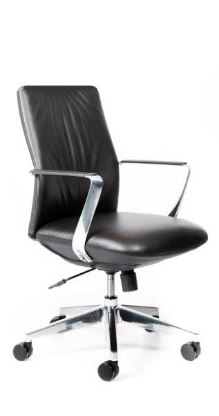 DIRECTOR BLACK LEATHER CHAIR