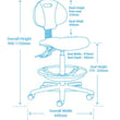 LAB 300 DRAFTING CHAIR