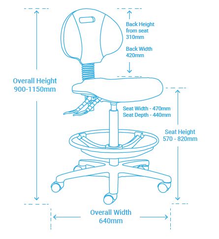 LAB 300 DRAFTING CHAIR