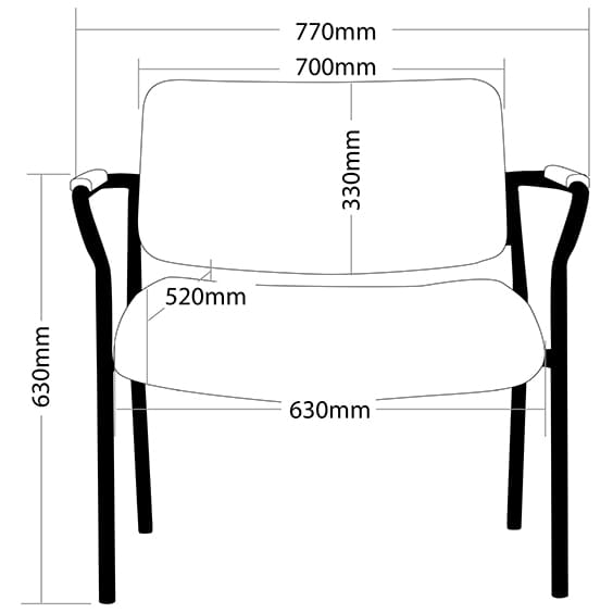 ROTARY BARIATRIC 200KG CHAIR - 700