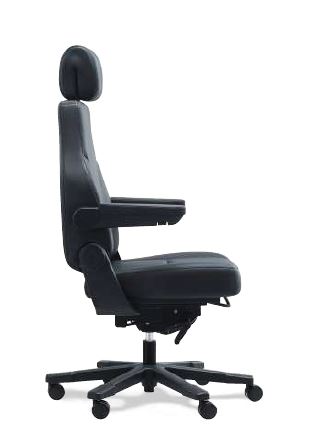 STANZA EXECUTIVE HEAVY DUTY LEATHER CHAIR - 230KG